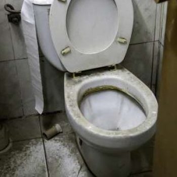 Schmutzige Toilette Schmutzige Toilette